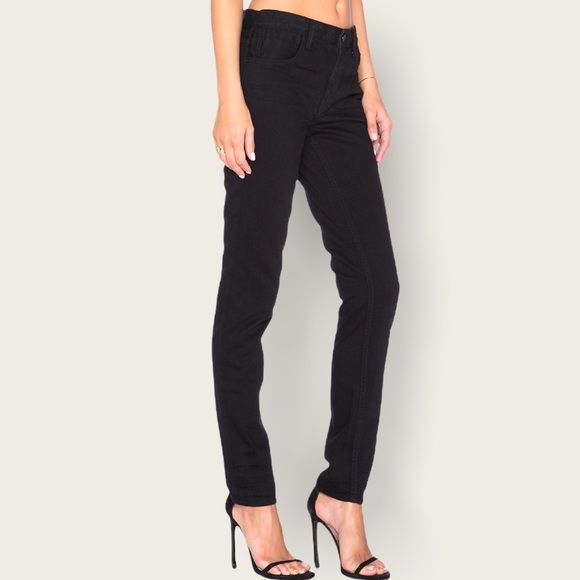Denim x Alexander Wang 002 Relaxed Jean in Black Sz 27 EUC Straight Leg Jean - Picture 4 of 11